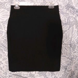 Black pencil skirt